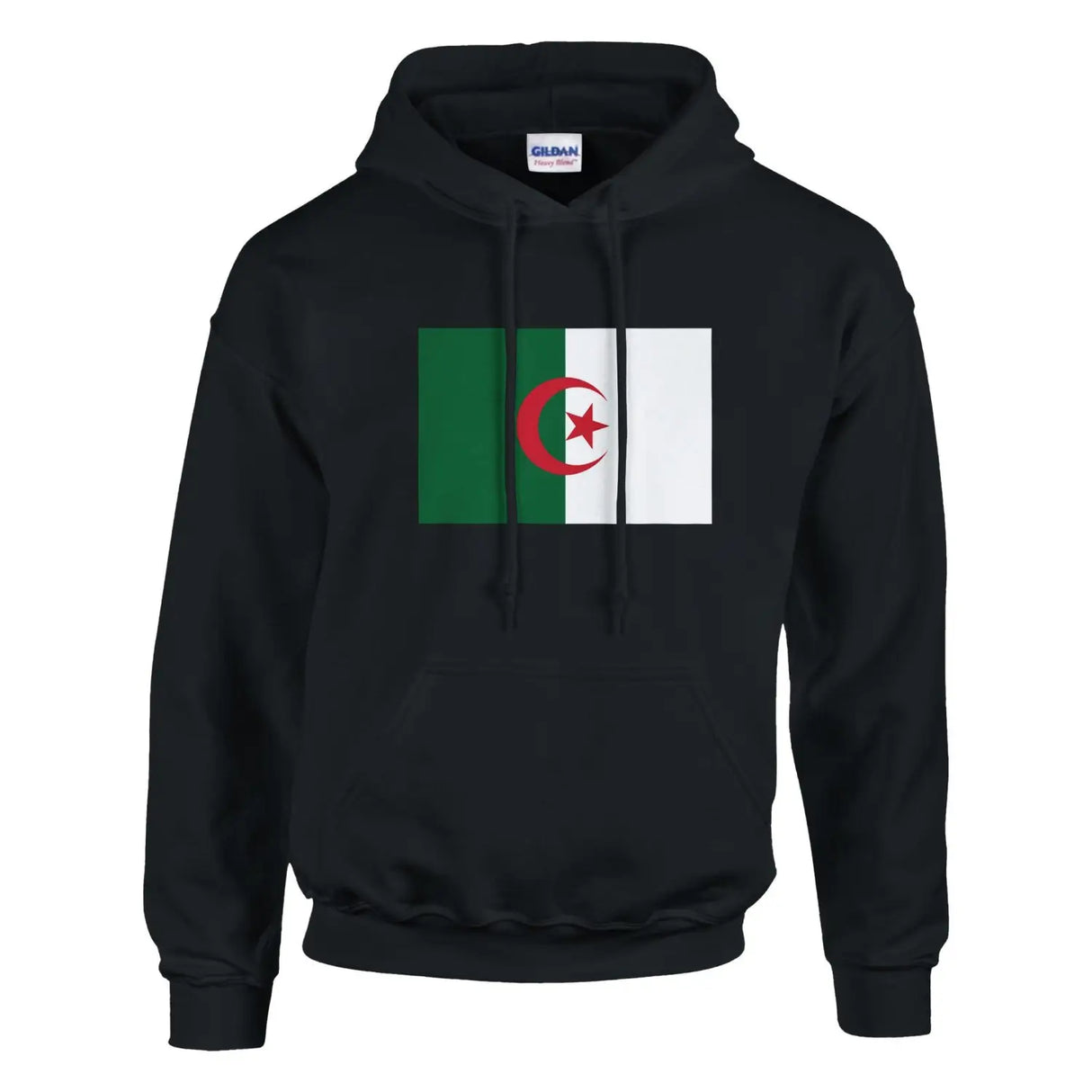 Sweat à capuche drapeau de l’algérie - pixelformaflag