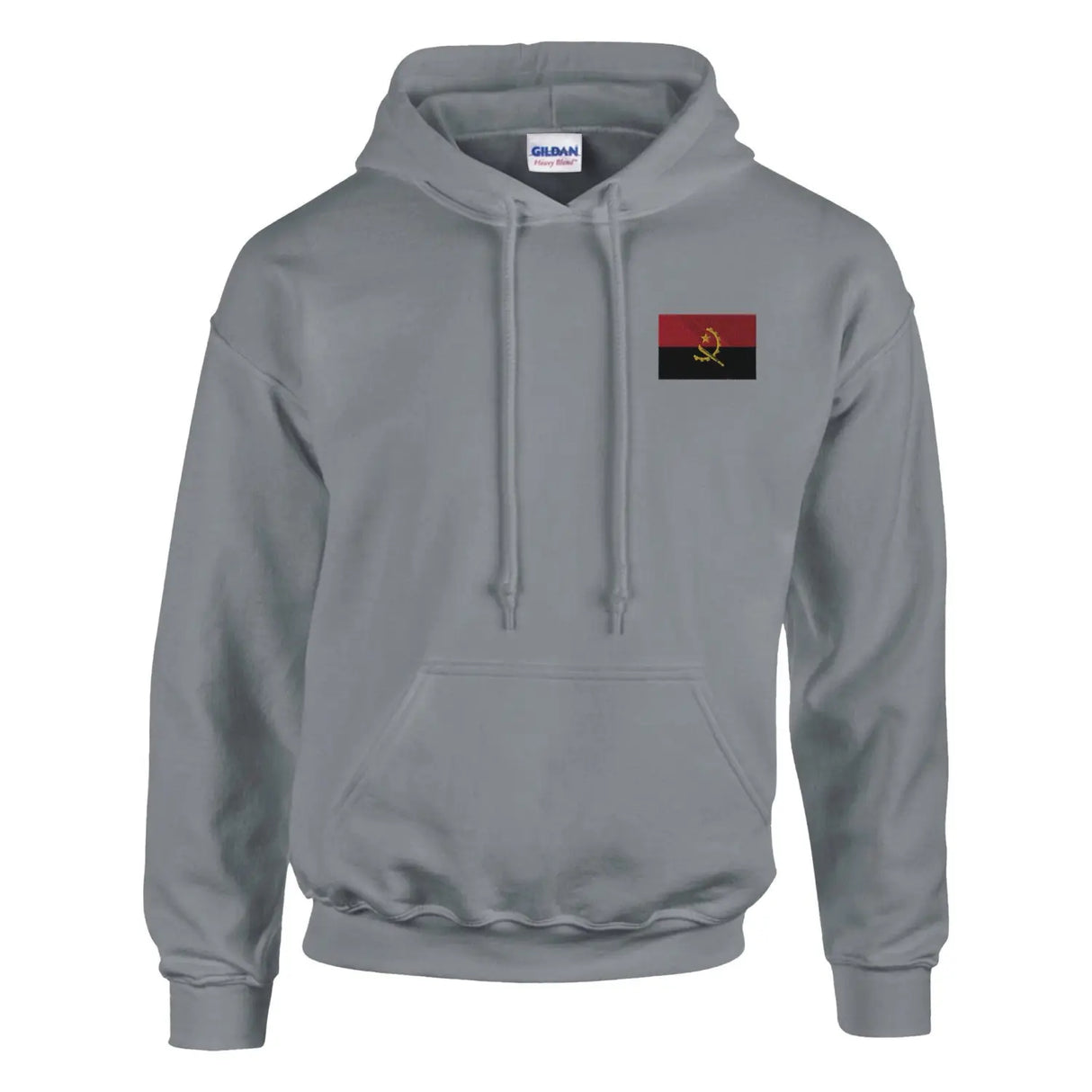 Sweat à capuche drapeau de l’angola en broderie - pixelformaflag