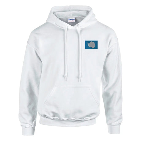 Sweat à capuche drapeau de l’antarctique en broderie - pixelformaflag