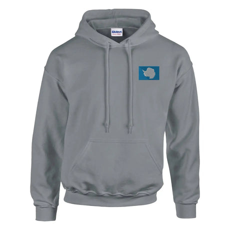Sweat à capuche drapeau de l’antarctique en broderie - pixelformaflag