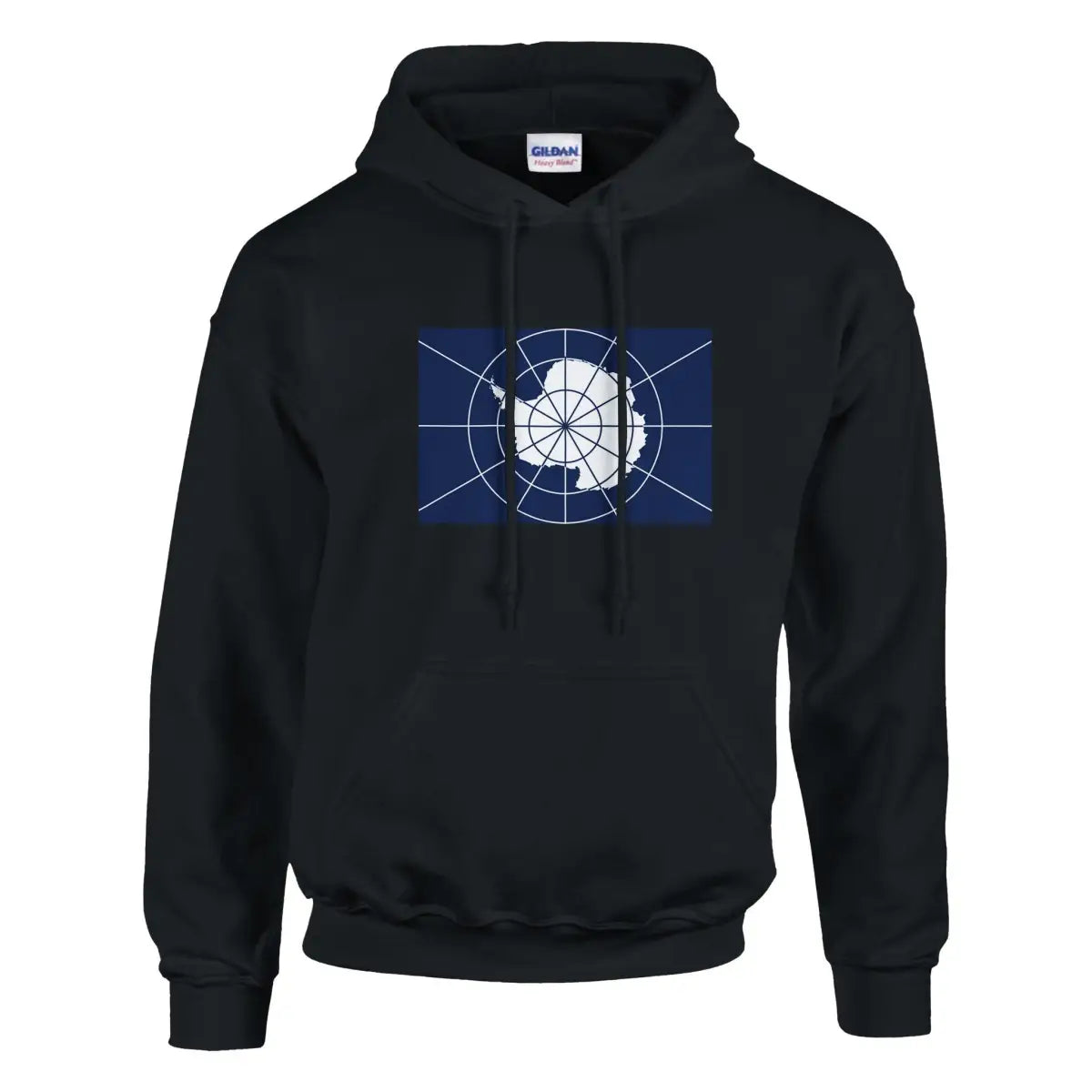 Sweat à capuche Drapeau de l'Antarctique officiel - Pixelforma 