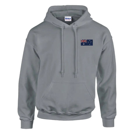 Sweat à capuche Drapeau de l'Australie en broderie - Pixelforma 