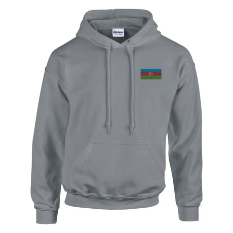 Sweat à capuche drapeau de l’azerbaïdjan en broderie - pixelformaflag