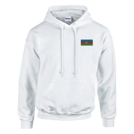 Sweat à capuche drapeau de l’azerbaïdjan en broderie - pixelformaflag