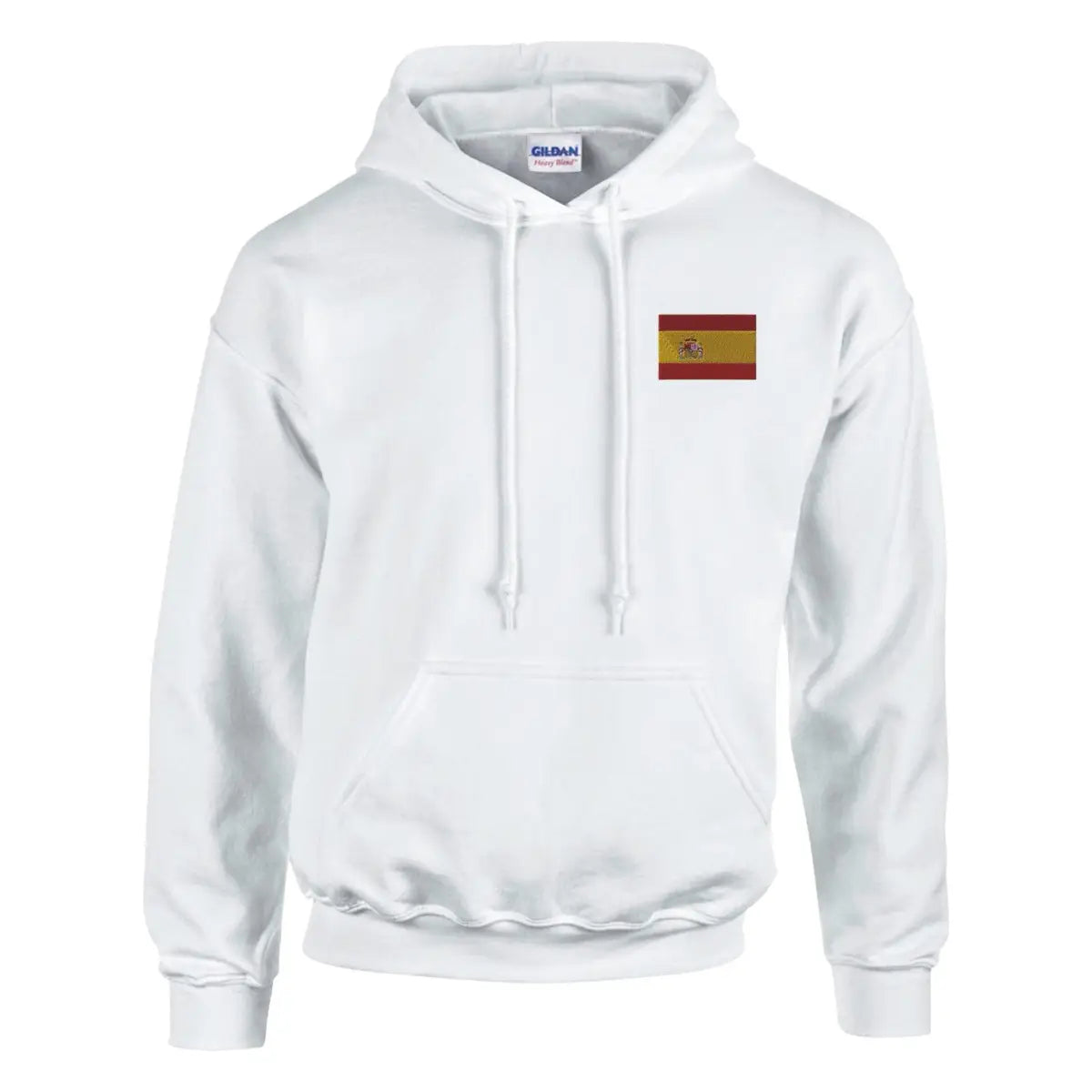 Sweat à capuche drapeau de l’espagne en broderie - pixelformaflag