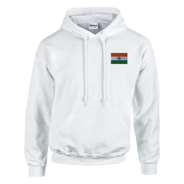 Sweat à capuche Drapeau de l'Inde en broderie - Pixelforma 