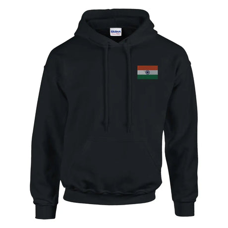 Sweat à capuche Drapeau de l'Inde en broderie - Pixelforma 