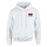 Sweat à capuche drapeau de l’indonésie en broderie - pixelformaflag