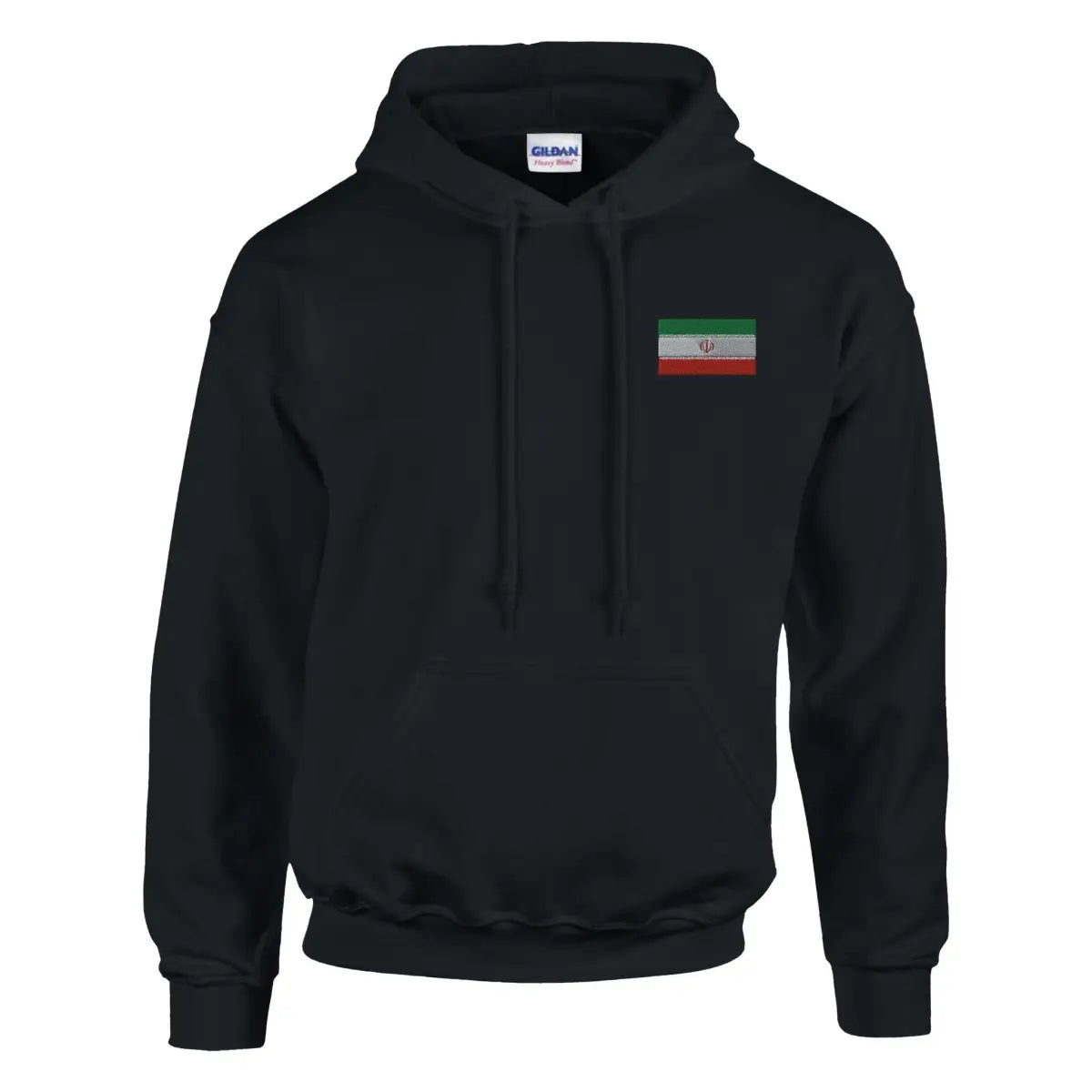 Sweat à capuche Drapeau de l'Iran en broderie - Pixelforma 