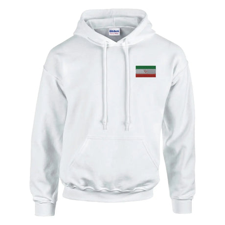 Sweat à capuche drapeau de l’iran en broderie - pixelformaflag