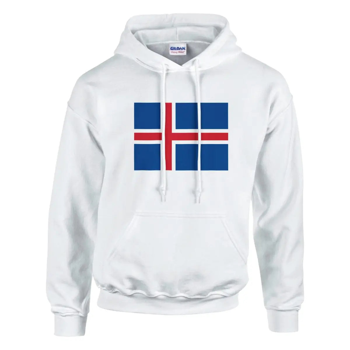 Sweat à capuche Drapeau de l'Islande - Pixelforma 