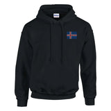 Sweat à capuche Drapeau de l'Islande en broderie - Pixelforma 