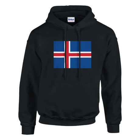 Sweat à capuche Drapeau de l'Islande - Pixelforma 