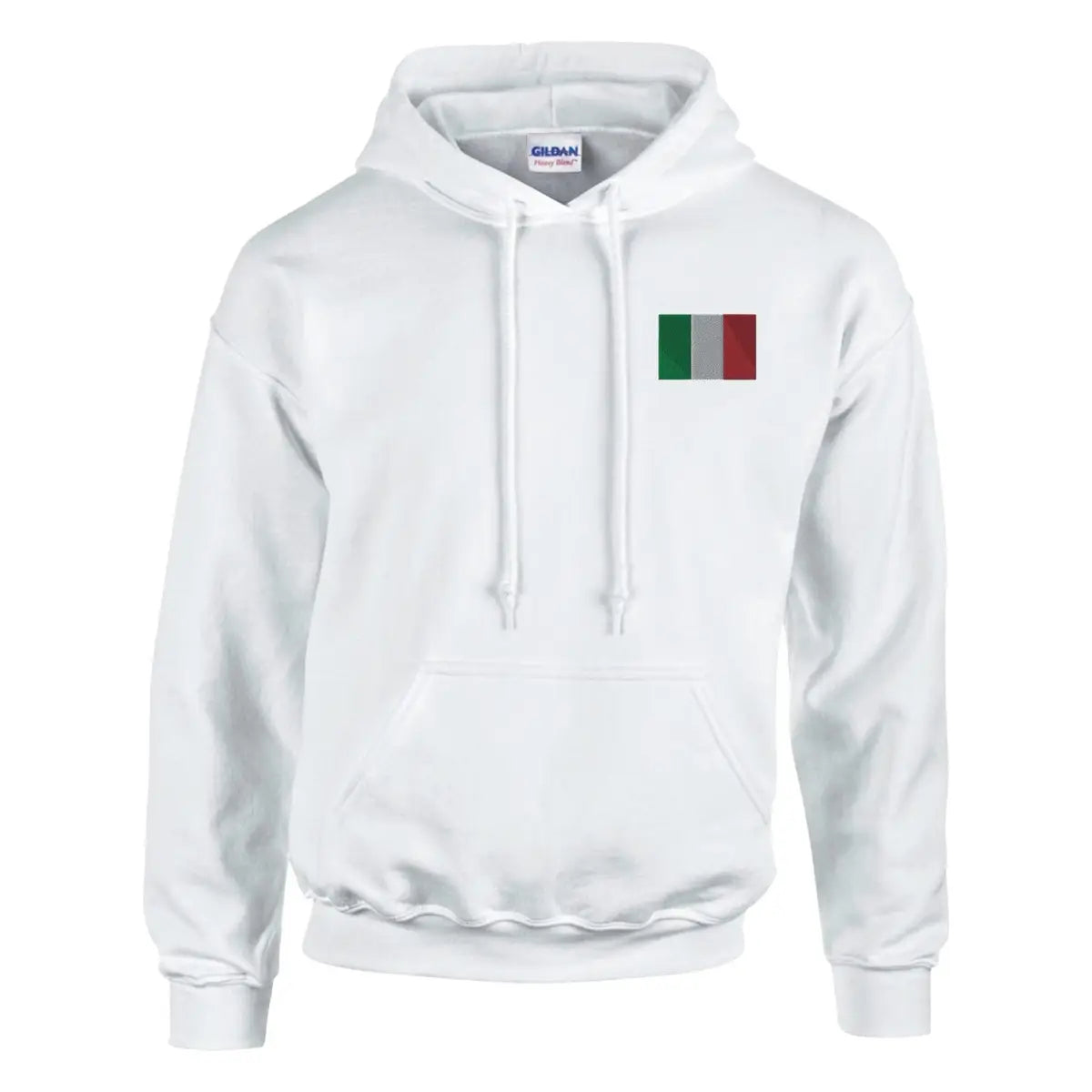 Sweat à capuche drapeau de l’italie en broderie - pixelformaflag