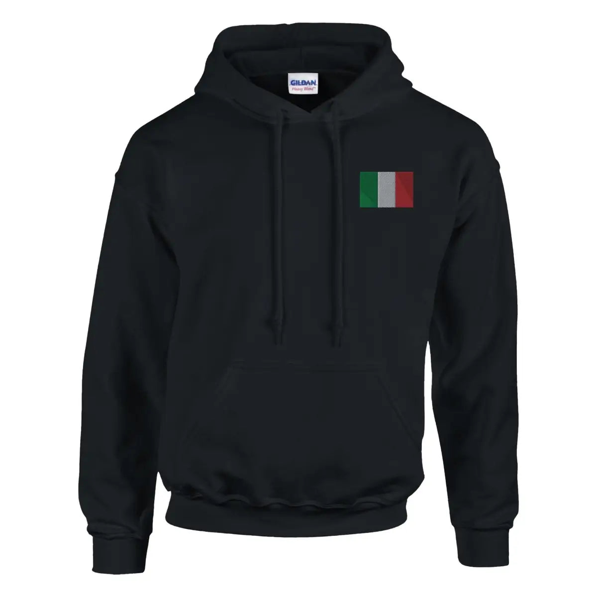 Sweat à capuche drapeau de l’italie en broderie - pixelformaflag