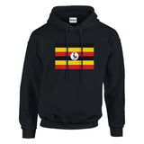 Sweat à capuche Drapeau de l'Ouganda - Pixelforma 