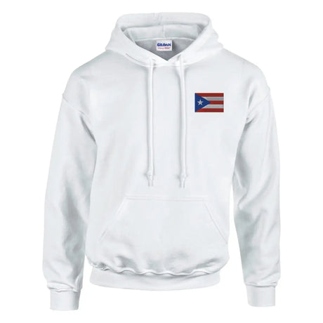 Sweat à capuche Drapeau de Porto Rico en broderie - Pixelforma 