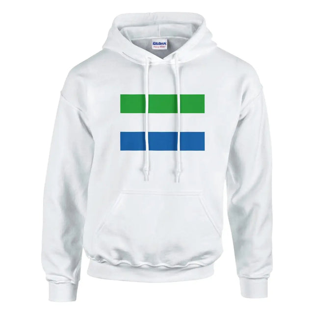 Sweat à capuche Drapeau de Sierra Leone - Pixelforma 