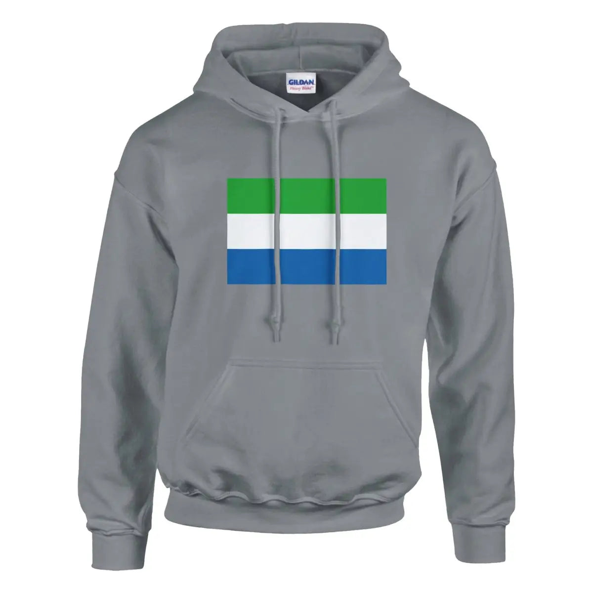 Sweat à capuche Drapeau de Sierra Leone - Pixelforma 