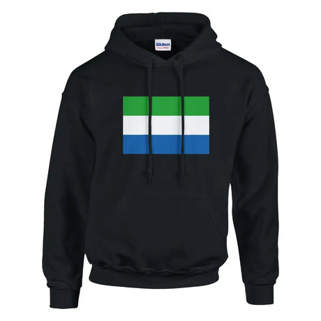 Sweat à capuche Drapeau de Sierra Leone - Pixelforma 