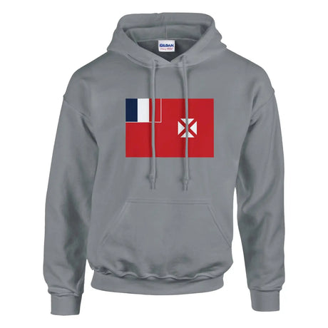 Sweat à capuche drapeau de wallis-et-futuna - pixelformaflag