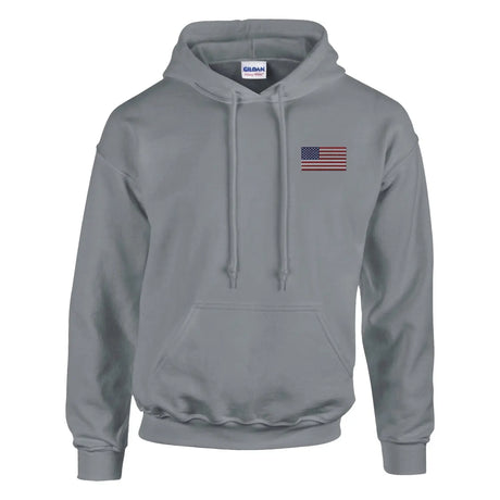 Sweat à capuche drapeau des états-unis en broderie - pixelformaflag