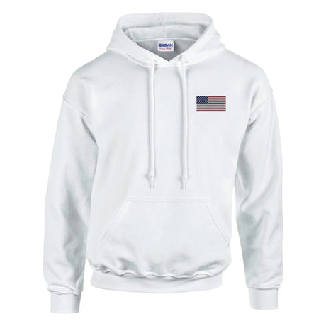 Sweat à capuche drapeau des états-unis en broderie - pixelformaflag