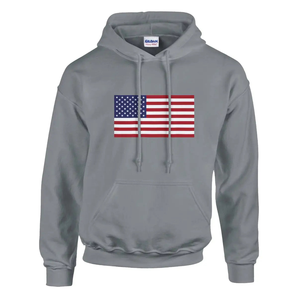 Sweat à capuche Drapeau des États-Unis - Pixelforma 