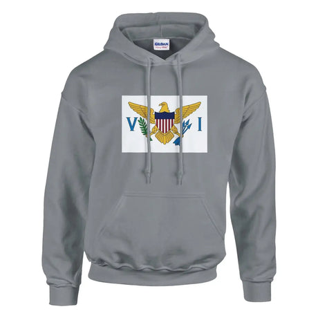 Sweat à capuche Drapeau des Îles Vierges des États-Unis - Pixelforma 