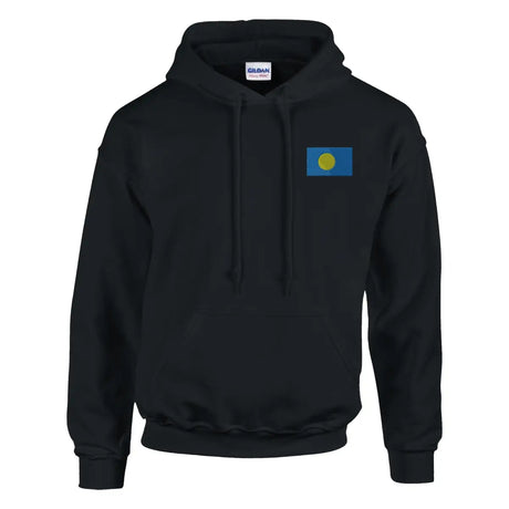 Sweat à capuche Drapeau des Palaos en broderie - Pixelforma 