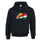 Sweat à capuche Drapeau des Seychelles - Pixelforma 