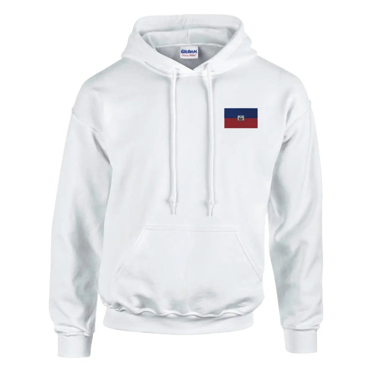 Sweat à capuche Drapeau d'Haïti en broderie - Pixelforma 