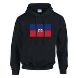 Sweat à capuche Drapeau d'Haïti - Pixelforma 