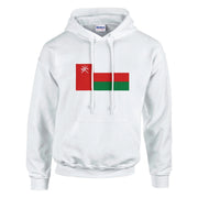 Sweat à capuche drapeau d’oman coton mélangé brodé