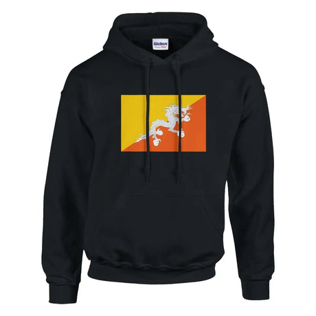 Sweat à capuche Drapeau du Bhoutan - Pixelforma 