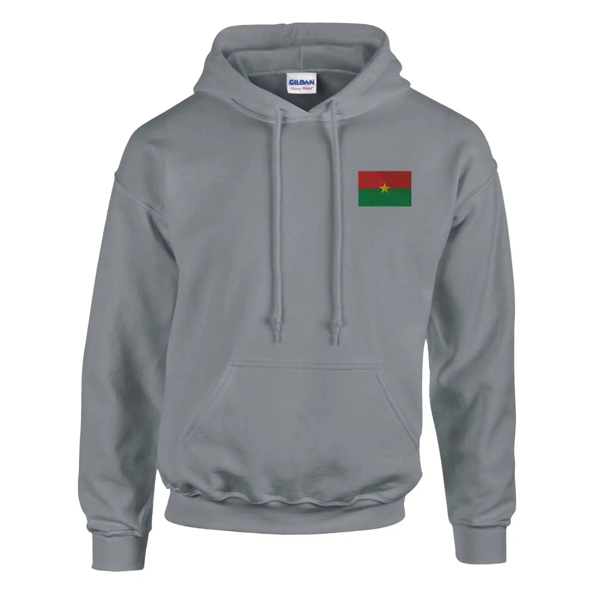 Sweat à capuche drapeau du burkina faso en broderie - pixelformaflag