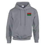 Sweat à capuche drapeau du burkina faso en broderie - pixelformaflag