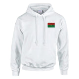 Sweat à capuche drapeau du burkina faso en broderie - pixelformaflag