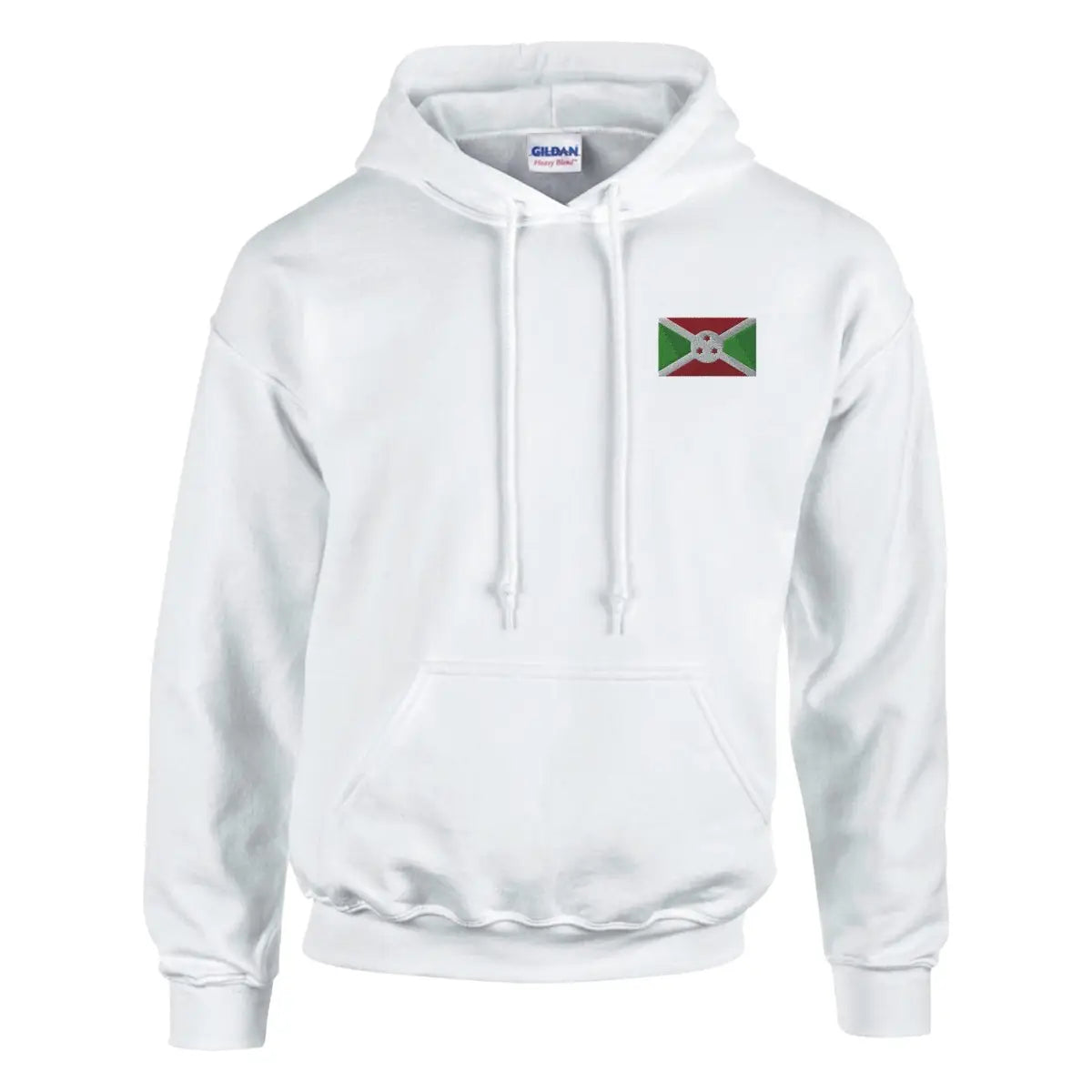 Sweat à capuche Drapeau du Burundi en broderie - Pixelforma 