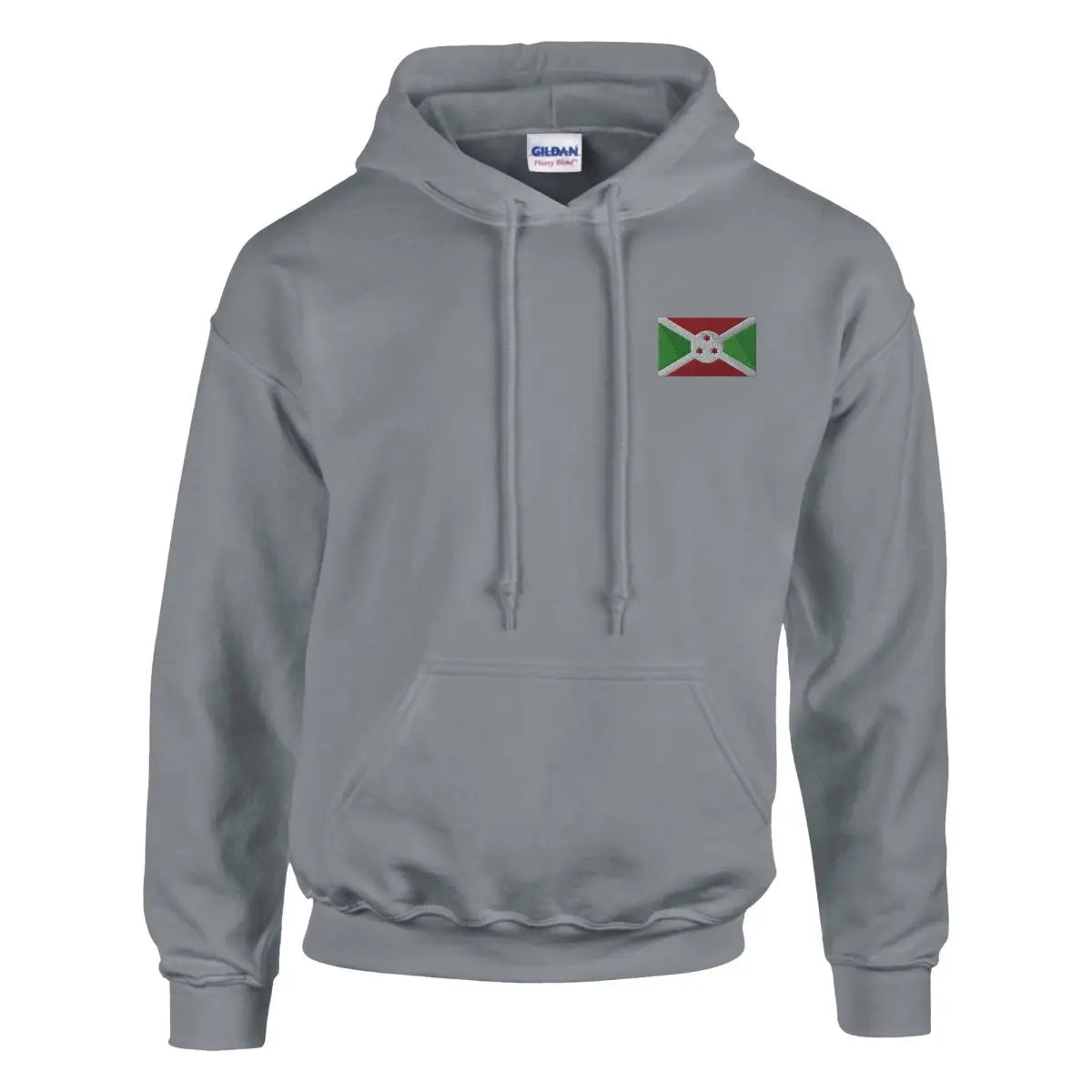 Sweat à capuche Drapeau du Burundi en broderie - Pixelforma 