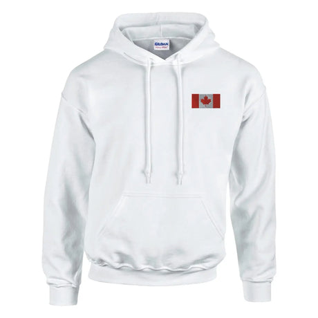 Sweat à capuche drapeau du canada en broderie - pixelformaflag