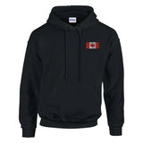 Sweat à capuche drapeau du canada en broderie - pixelformaflag