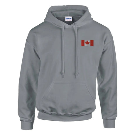 Sweat à capuche drapeau du canada en broderie - pixelformaflag