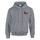 Sweat à capuche drapeau du chili en broderie - pixelformaflag