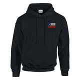Sweat à capuche drapeau du chili en broderie - pixelformaflag