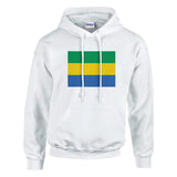 Sweat à capuche Drapeau du Gabon - Pixelforma 