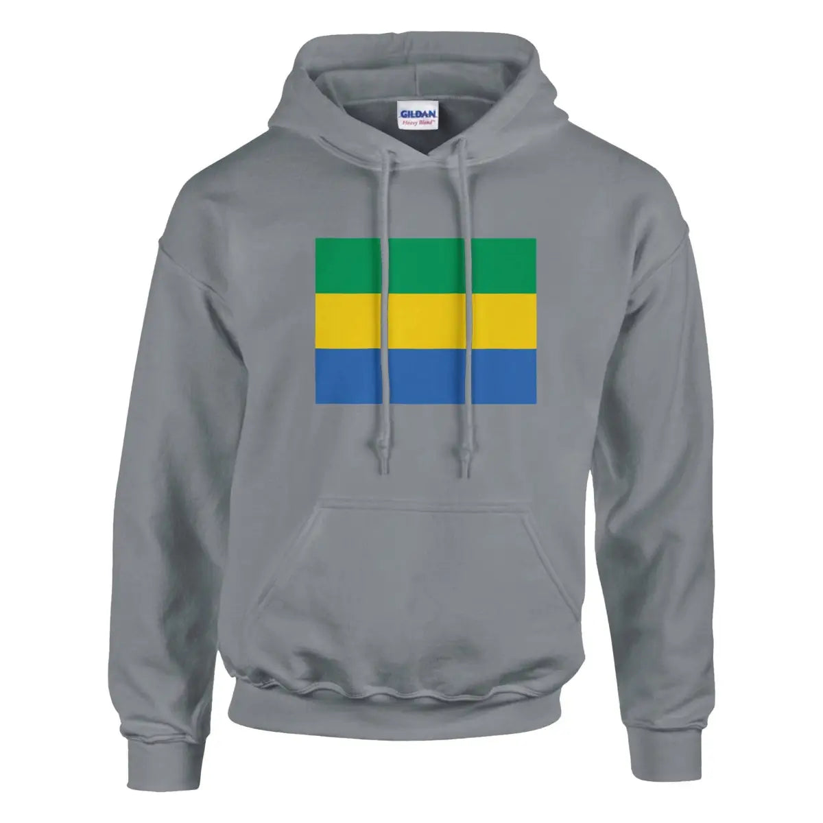 Sweat à capuche Drapeau du Gabon - Pixelforma 