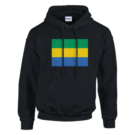 Sweat à capuche Drapeau du Gabon - Pixelforma 