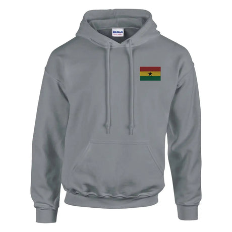 Sweat à capuche Drapeau du Ghana en broderie - Pixelforma 