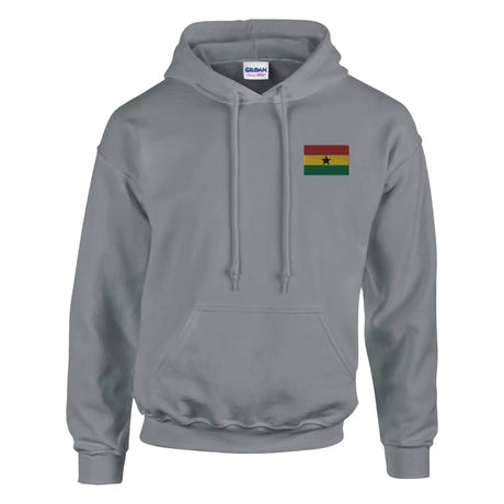 Sweat à capuche drapeau du ghana en broderie - pixelformaflag